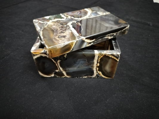 Black Agate Jewelry Box